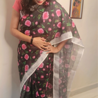 Linen Saree